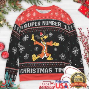 Super Number One Hong Kong Phooey Ugly Christmas Sweatshirt