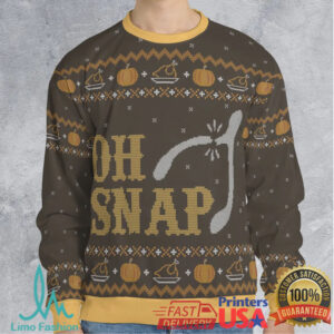 Oh Snap Wishbone Thanksgiving Ugly Christmas Sweatshirt