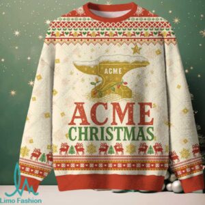 ACME Christmas Ugly Christmas Fuzzy Fleece Sweatshirt