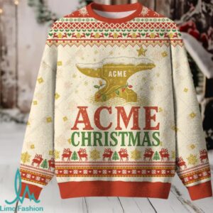 ACME Christmas Ugly Christmas Fuzzy Fleece Sweatshirt