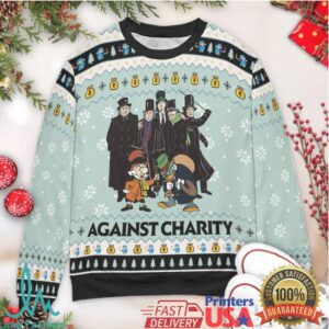 Against Charity Ugly Christmas Sweatshirt