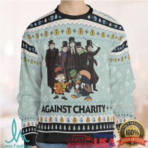 Against Charity Ugly Christmas Sweatshirt