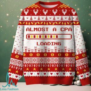 Almost a CPA Loading Ugly Christmas Fuzzy Fleece Sweatshirt