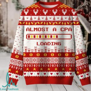 Almost a CPA Loading Ugly Christmas Fuzzy Fleece Sweatshirt