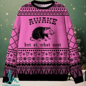 Awake But At What Cost Christmas Knit Sweatshirt