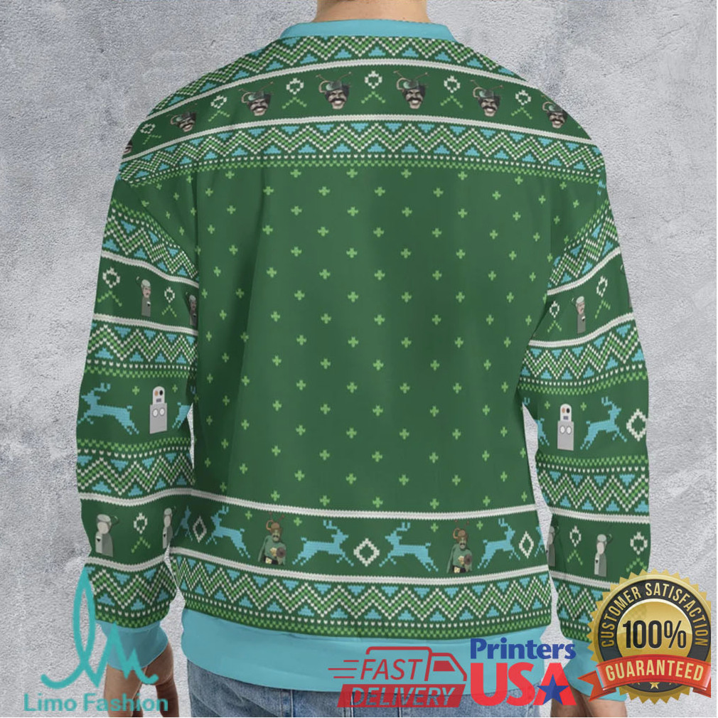 Fatman with red suit Ugly Christmas Sweatshirt