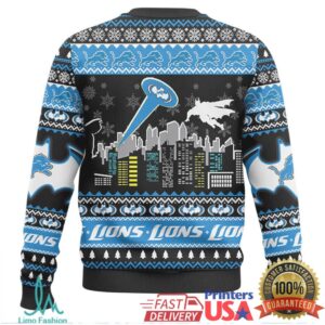 Batman I Am Vengeance Detroit Lions Ugly Christmas Sweater