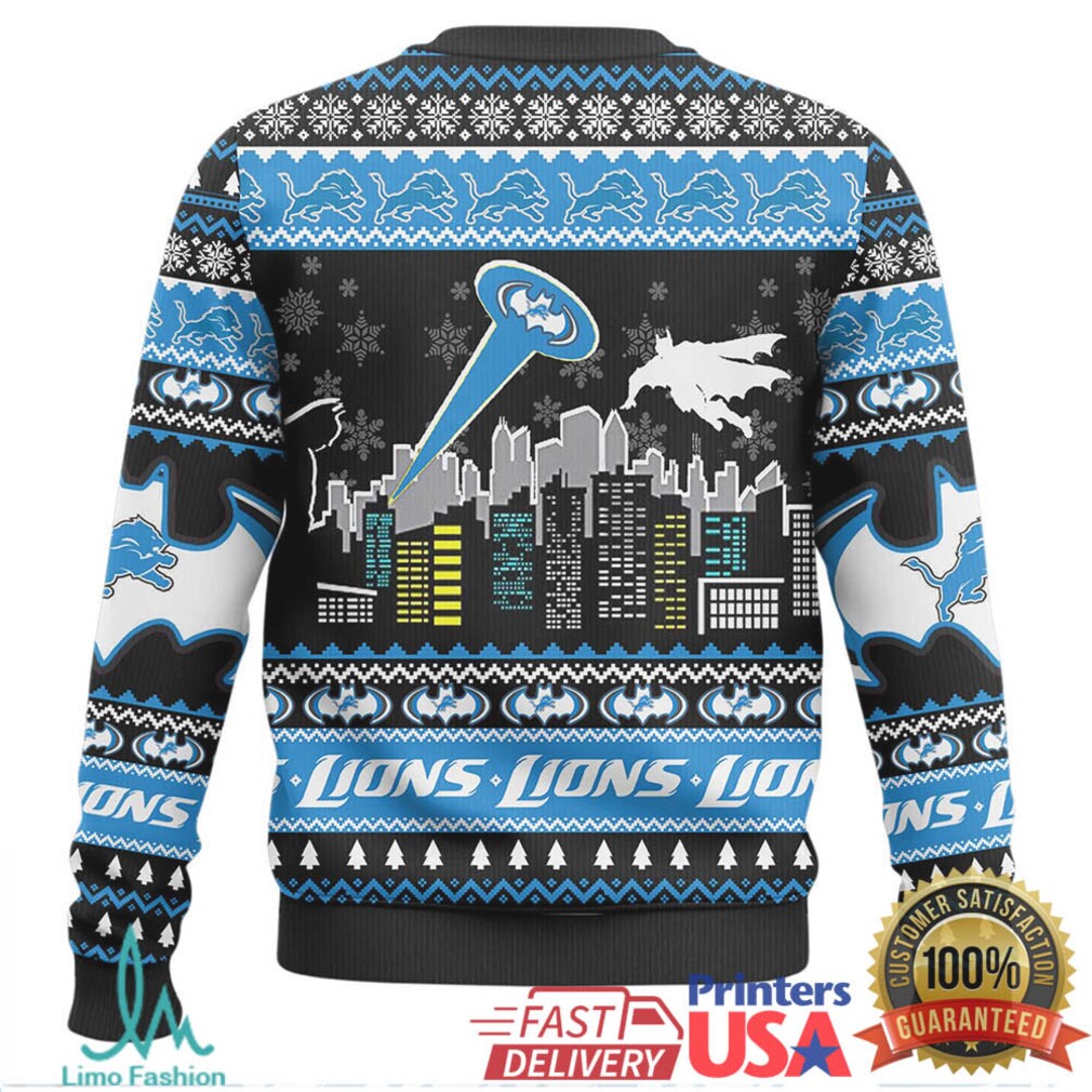 Batman I Am Vengeance Detroit Lions Ugly Christmas Sweater Batman I Am Vengeance Detroit Lions Ugly Christmas Sweater