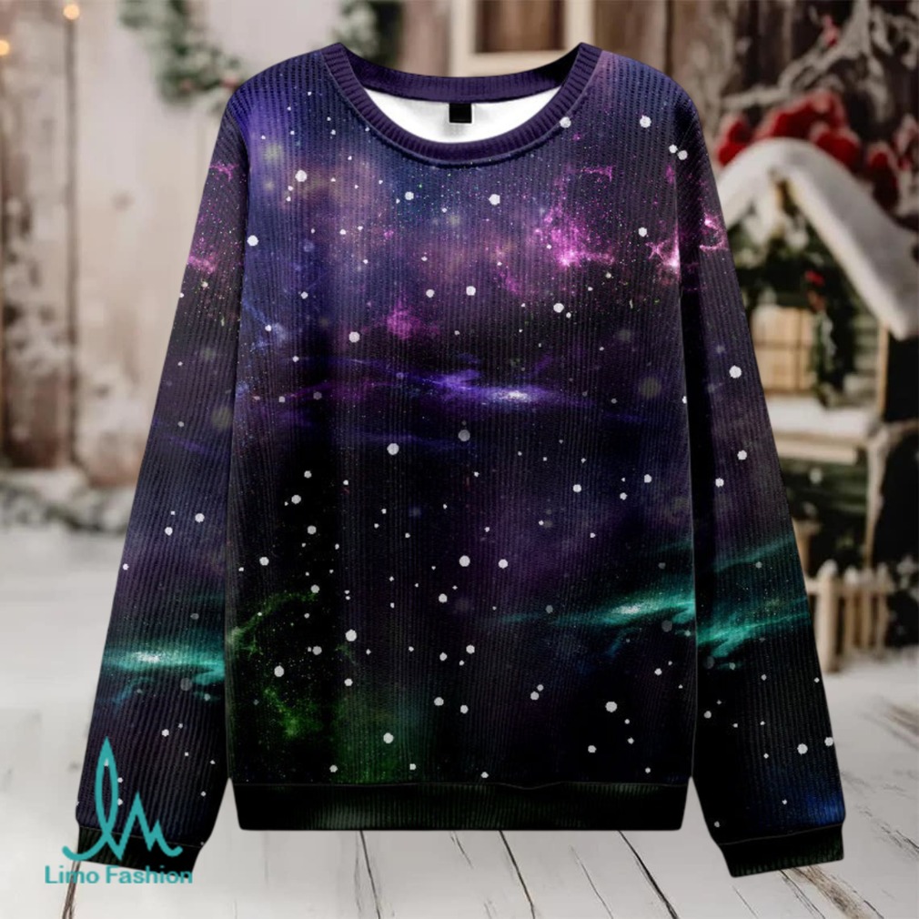 Beautiful Nebula Outer Space Fuzzy Fleece Sweatshirt Beautiful Nebula Outer Space Fuzzy Fleece Sweatshirt