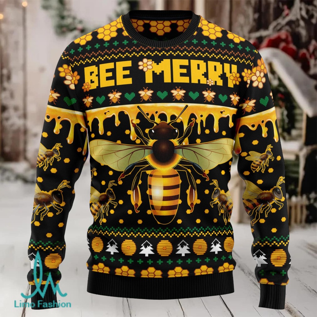 Bee Merry Ugly Christmas Sweater Bee Merry Ugly Christmas Sweater