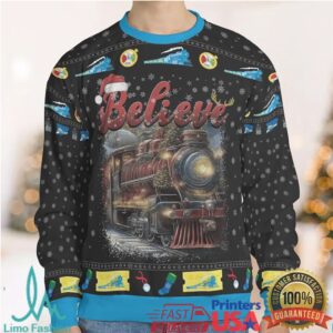 Believe The Polar Express Ugly Christmas Sweatshirt