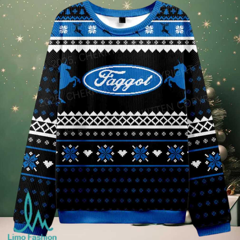 Black Faggot Pride Christmas Knit Sweatshirt Black Faggot Pride Christmas Knit Sweatshirt