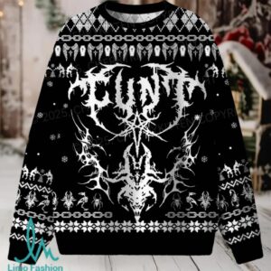 Black Punk Cxxt Christmas Knit Sweatshirt Black Punk Cxxt Christmas Knit Sweatshirt