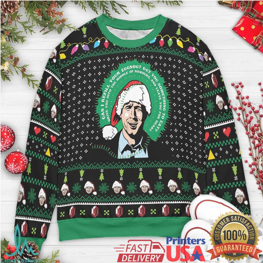 Can I Refill Your Eggnog Ugly Christmas Sweatshirt Can I Refill Your Eggnog Ugly Christmas Sweatshirt
