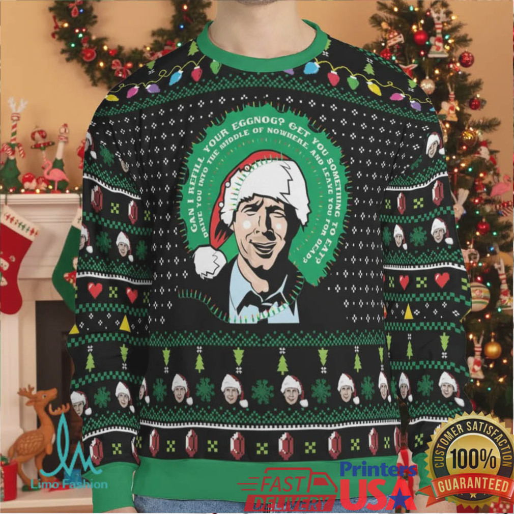 Can I Refill Your Eggnog Ugly Christmas Sweatshirt Can I Refill Your Eggnog Ugly Christmas Sweatshirt