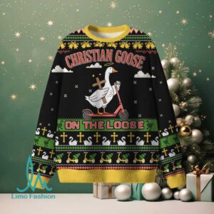 Christian Goose On The Loose Furry Christian Lightweight Sweater Christian Goose On The Loose Furry Christian Lightweight Sweater