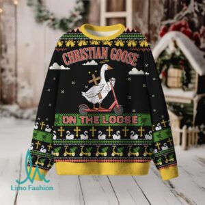 Christian Goose On The Loose Furry Christian Lightweight Sweater