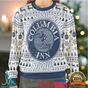 Columbia Inn White Christmas Ugly Christmas Sweatshirt