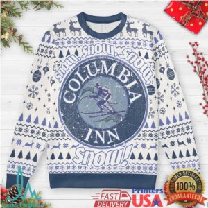 Columbia Inn White Christmas Ugly Christmas Sweatshirt