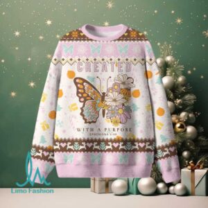 Created With A Purpose Christian Lightweight Sweater Created With A Purpose Christian Lightweight Sweater