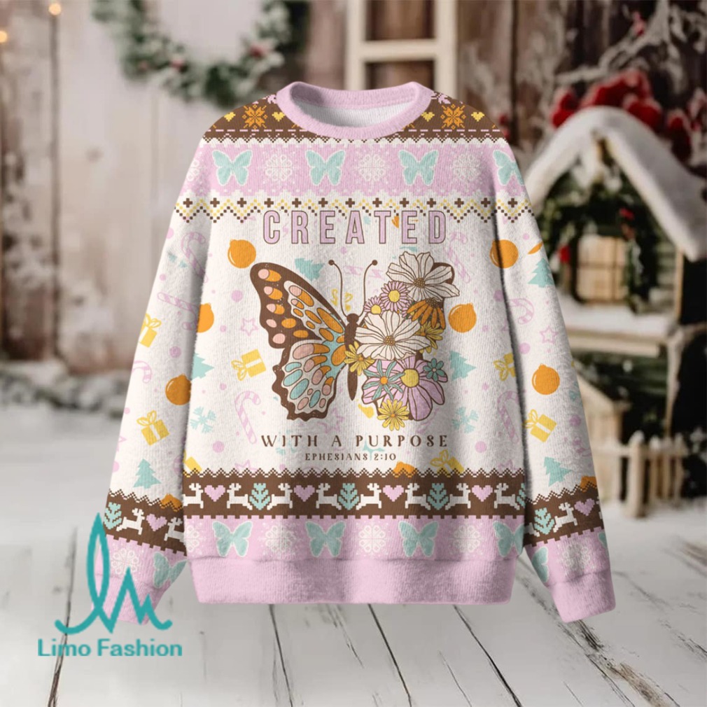 Created With A Purpose Christian Lightweight Sweater Created With A Purpose Christian Lightweight Sweater
