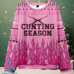 Cunting Season Christmas Knit Sweatshirt