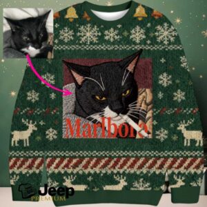 Custom Green Christmas Ugly Sweatshirt