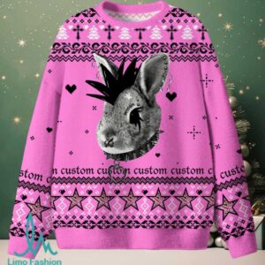 Custom Punk Pet Christmas Knit Sweatshirt