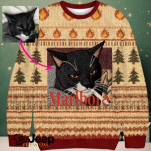 Custom Yellow Christmas Ugly Sweatshirt