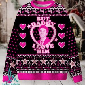 Daddy I Love Him Luigi Christmas Knit Sweatshirt Daddy I Love Him Luigi Christmas Knit Sweatshirt