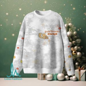 Dear Lord I Give Thanks For All Your Goodness Furry Christian Lightweight Sweater Dear Lord I Give Thanks For All Your Goodness Furry Christian Lightweight Sweater