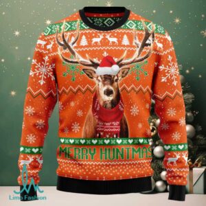 Deer Merry Huntmas Ugly Christmas Sweater Deer Merry Huntmas Ugly Christmas Sweater
