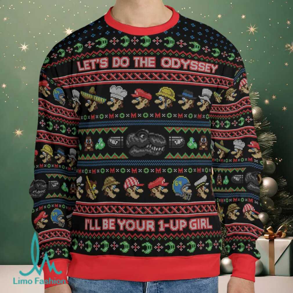 Do the Odyssey Super Mario Ugly Christmas Sweatshirt Do the Odyssey Super Mario Ugly Christmas Sweatshirt