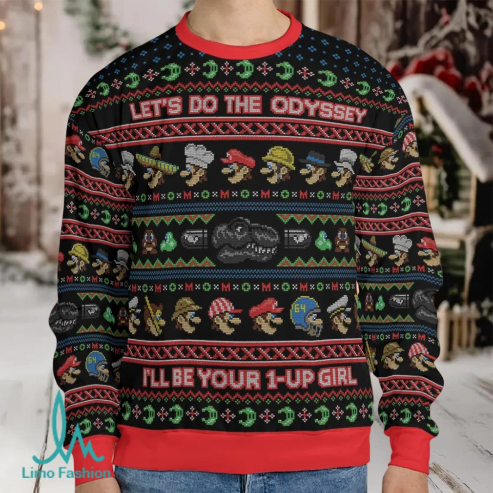Do the Odyssey Super Mario Ugly Christmas Sweatshirt Do the Odyssey Super Mario Ugly Christmas Sweatshirt
