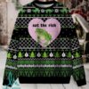 Skull Santa Christmas Knit Sweatshirt