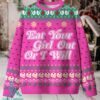 Belived In BigFoot Squatching Through The Snow Ugly Christmas Sweater