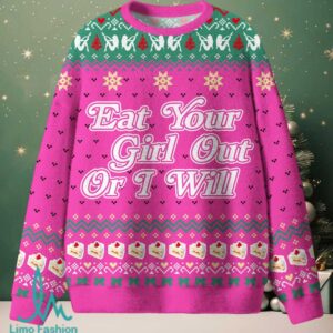 Eat Your Girl Out Pride Christmas Knit Sweatshirt