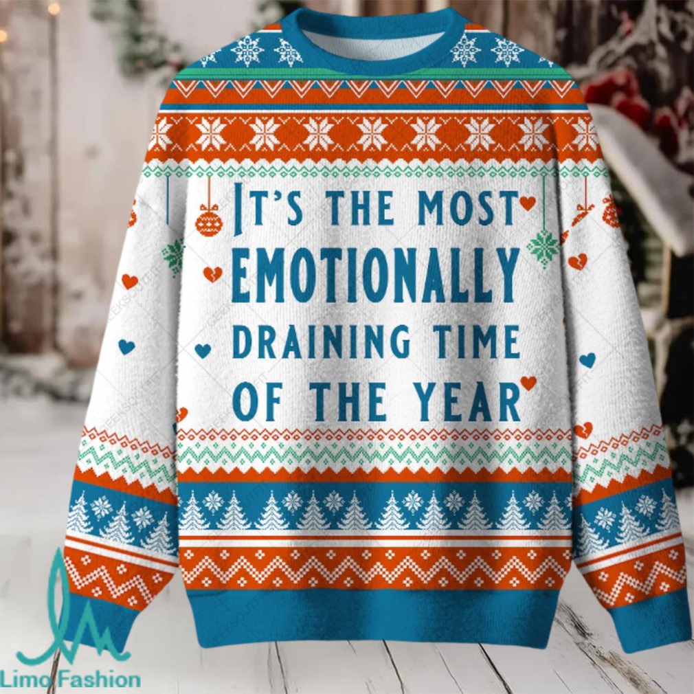 Emotionally Draining Ugly Christmas Fuzzy Fleece Sweatshirt Emotionally Draining Ugly Christmas Fuzzy Fleece Sweatshirt