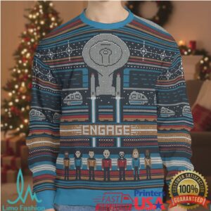 Engaging Holidays Star Trek Ugly Christmas Sweatshirt