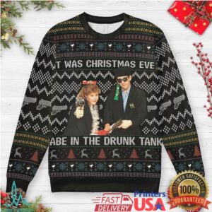Eve in the Drunk Tank… Again Ugly Christmas Sweatshirt