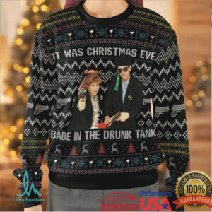 Eve in the Drunk Tank… Again Ugly Christmas Sweatshirt