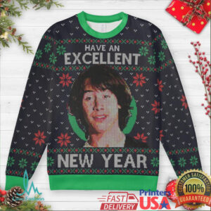 Excellent New Year Ugly Christmas Sweatshirt