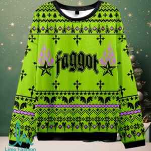 Faggot Pride Christmas Knit Sweatshirt