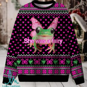 Fairy Frog Christmas Knit Sweatshirt Fairy Frog Christmas Knit Sweatshirt