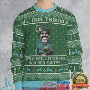Fatman with red suit Ugly Christmas Sweatshirt