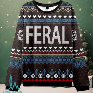 Feral Christmas Knit Sweatshirt