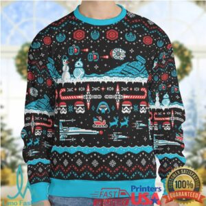 Festive Force Be With You Star Wars Ugly Christmas Sweatshirt