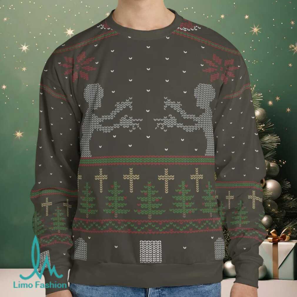 Festive Slayer Buffy the Vampire Slayer Ugly Christmas Sweatshirt Festive Slayer Buffy the Vampire Slayer Ugly Christmas Sweatshirt