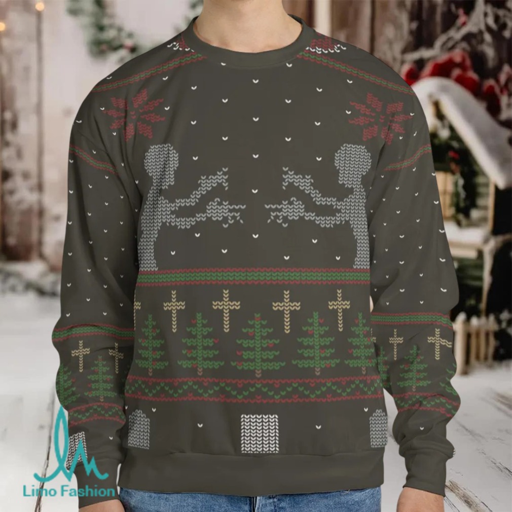 Festive Slayer Buffy the Vampire Slayer Ugly Christmas Sweatshirt Festive Slayer Buffy the Vampire Slayer Ugly Christmas Sweatshirt