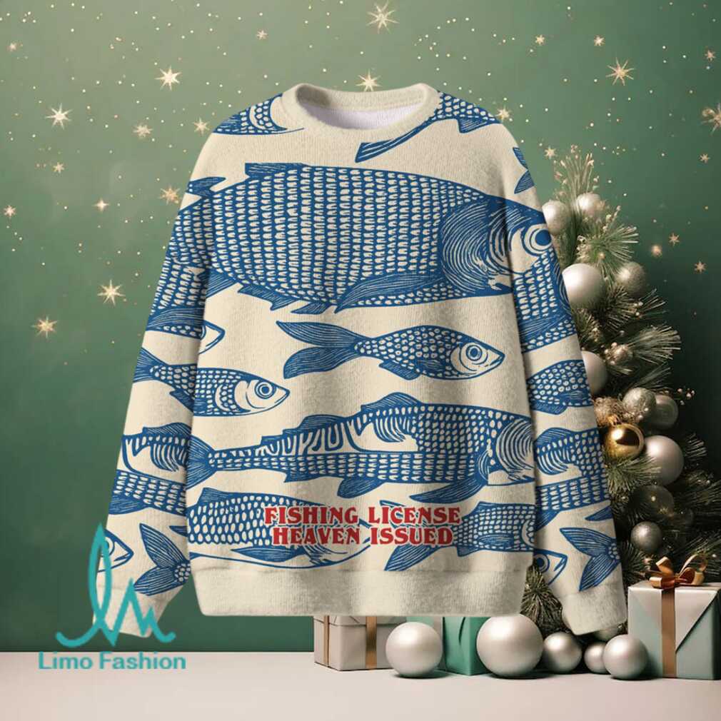 Fishing License Heaven Issues Christian Lightweight Sweater Fishing License Heaven Issues Christian Lightweight Sweater